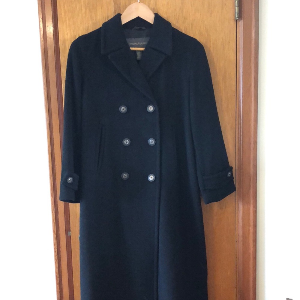 Banana Republic floor length wool coat.
